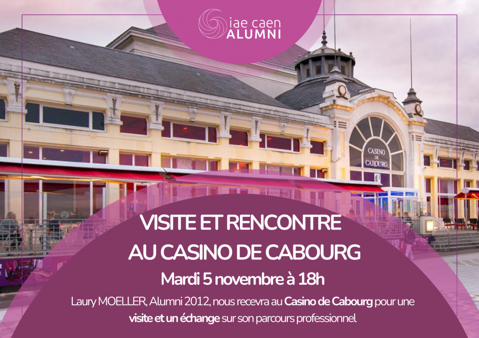 Affiche visite et rencontre avec Laury Moeller - Casinon de Cabourg